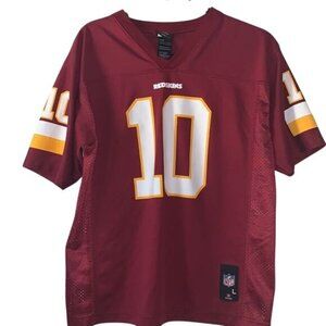 NFL Youth Redskins #10 Team Apparel Jersey Large Maroon & Yellow Polyester Sport